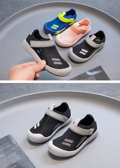 Kids’ Breathable Sport Sandals – Lightweight Summer Beach Shoes, Closed-Toe Casual Sandals for Boys & Girls