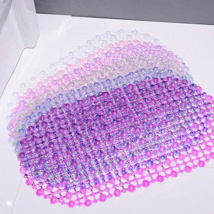 New Household Non-Slip Bath Mat – Suction Cup Bathroom Rug, Massage Bathtub Mat, Carpet Supplies for Bathroom
