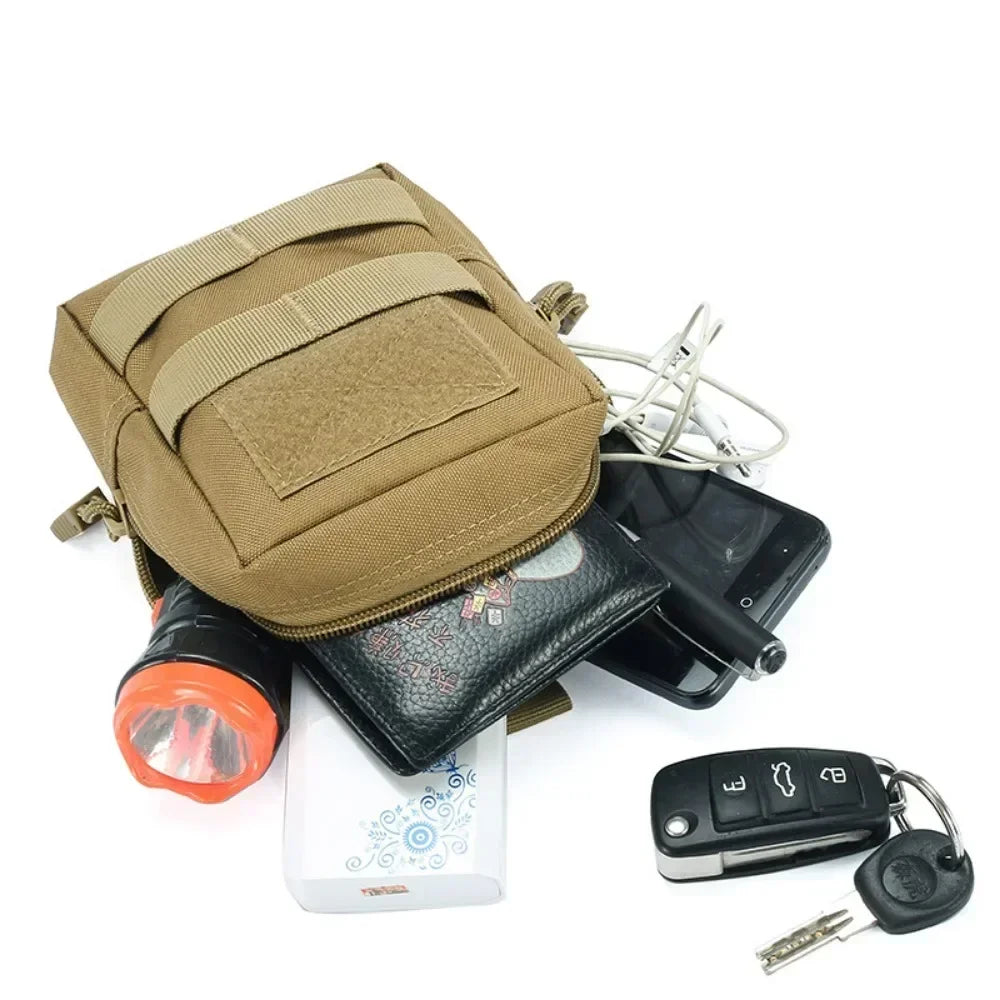 Outdoor Molle Waist Bag – Utility EDC Tool Pouch, Phone Holder for Hiking, Camping & Hunting