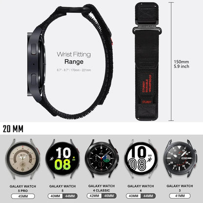 20mm 22mm Nylon Sport Watch Band — Thick Colorful Replacement Strap for Men & Women Watches