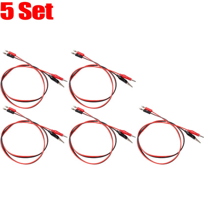 4mm Banana Plug to Alligator Clip Test Leads - Multimeter & Oscilloscope Electrical Testing Cables