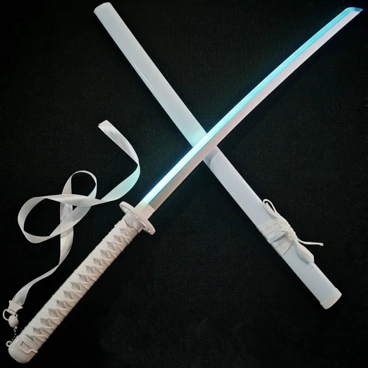 40-Inch LED Luminous Katana - Kuchiki Rukia Anime Cosplay Prop Sword with Light-Up Blade