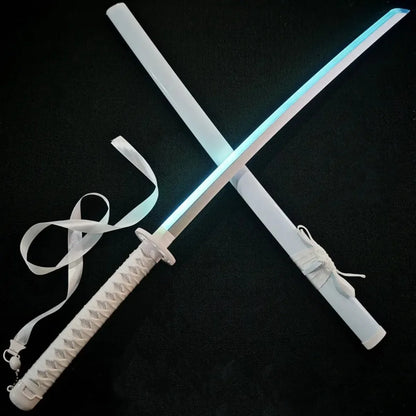 40-Inch LED Luminous Katana - Kuchiki Rukia Anime Cosplay Prop Sword with Light-Up Blade