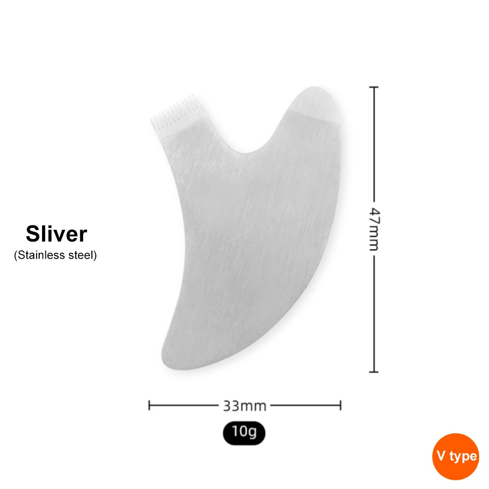 Reusable Metal Eyelash Brush – Y-Shaped Comb for Lash Lifting, Extensions & Permed Mascara Tools