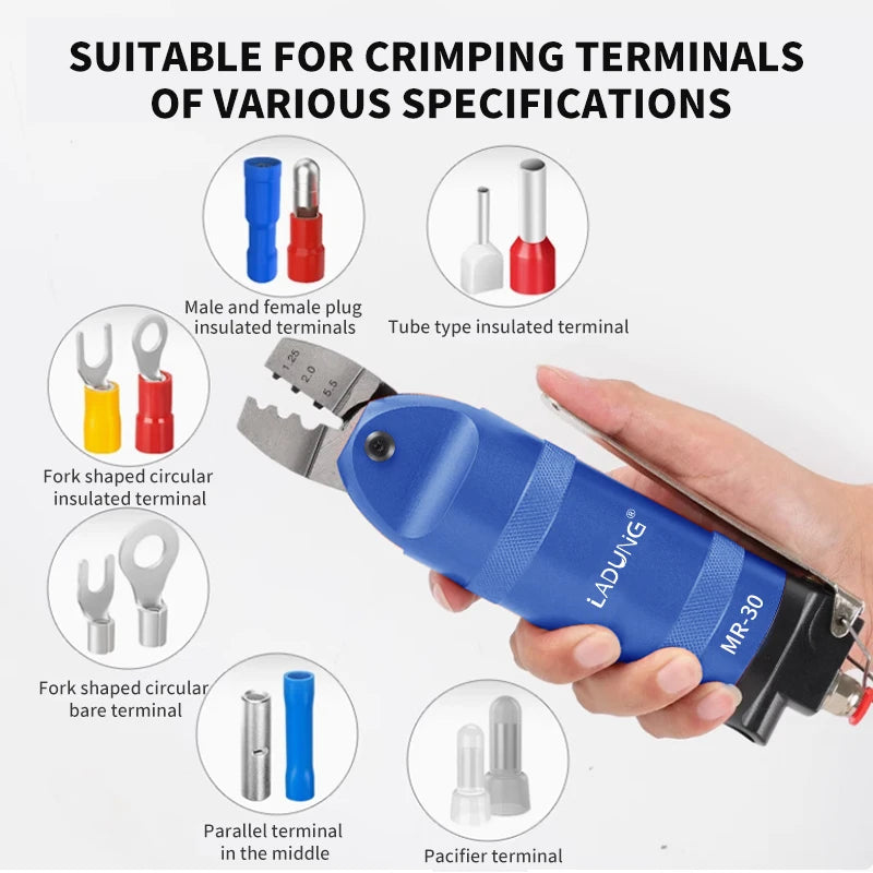 MR-30 Pneumatic Crimping Pliers Cutter Head - Air Shears Tool Part for AR8WP, A8WP3 & A8WP Terminals