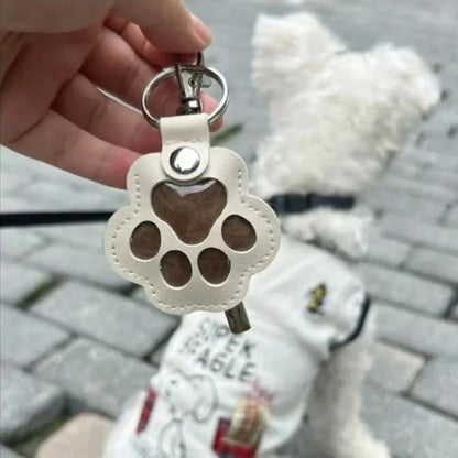 Dog & Cat Hair Storage Keychain – Cute Pet Keepsake Bag Pendant Car Keychain Gift