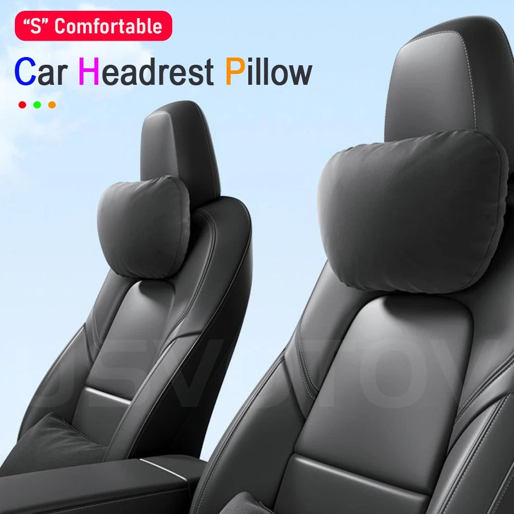 Tesla Car Headrest Pillow – Neck Support and Comfort Cushion for Model 3, Model Y, Model S, Model X and Model YL