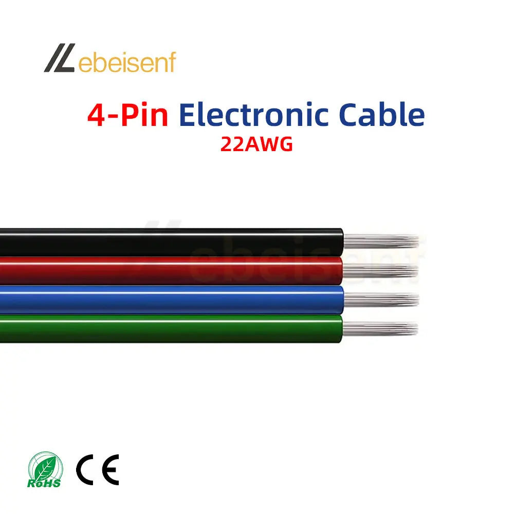 5/10 Meter 22 AWG Electronic Cable Extension Wire – 2Pin, 3Pin, 4Pin, 5Pin, 6Pin for 5050 3528 RGBW RGB CCT LED Strip Lights