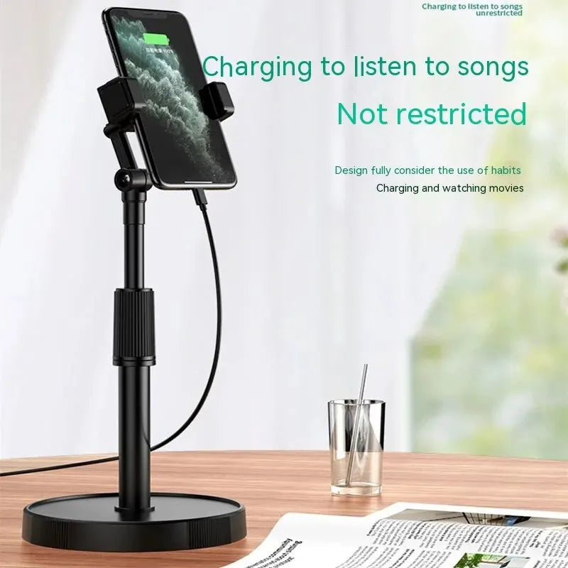 Multifunctional Mobile Phone Bracket – Adjustable Height and Telescopic Stand for Live Broadcast and Portable Use