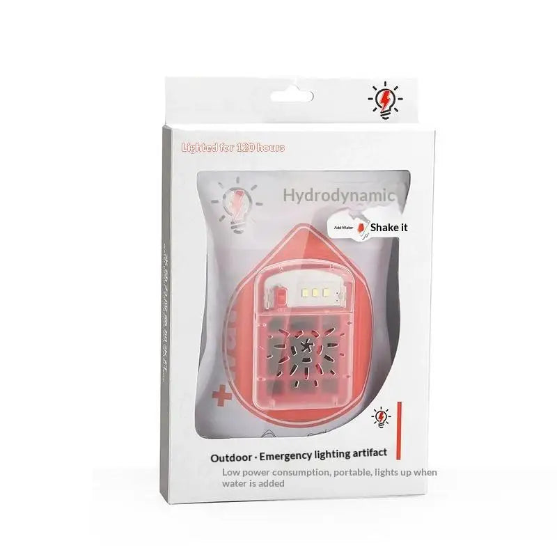 Portable Salt Water Emergency Lamp - 120-Hour Battery-Free Light for Camping, Hiking & Outdoor Survival