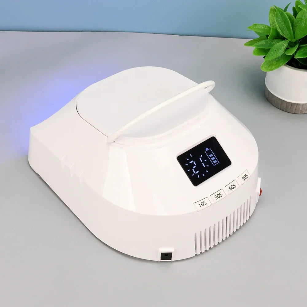 Advanced Mirror-Finish Dual Light Nail Lamp – 86W Rechargeable Portable LED UV Nail Machine