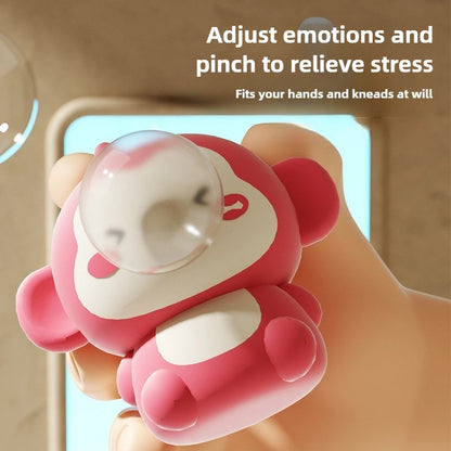 Cute Capybara Squishy Stress Relief Toy – Spitting Bubbles Sensory Squeeze Anti-Anxiety Toy for Kids & Adults Gift