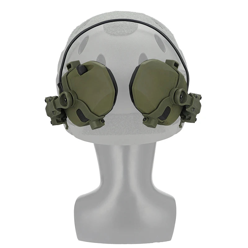 Active Helmet Mounted Earmuffs – Electronic Hearing Protection, Noise Reduction Headphones for Shooting & Hunting