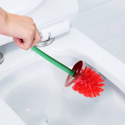 Cherry Shape Toilet Brush Set - Creative Lavatory Cleaning Brush with Decorative Holder for Bathroom