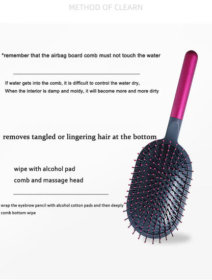 Dyson Airbag Comb Set – Wide Tooth & Cylinder Comb, Massage Airbag Hairbrush for Hairdressing & Curly Styling