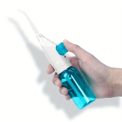 Portable High-Pressure Oral Irrigator – Manual Water Floss Toothpick for Deep Teeth Cleaning