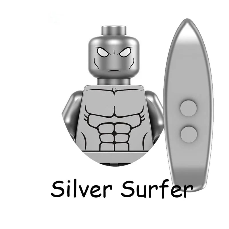 Super Heroes Model Figure Blocks – Invisible Predator vs Alien Jungle Killer Construction Toy for Children