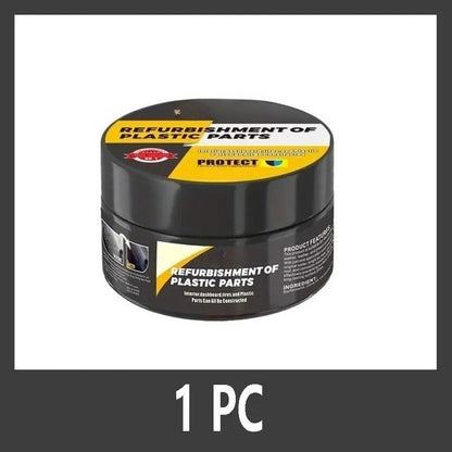 Automotive Plastic Repair Cream — Interior & Exterior Scratch Repair Polishing Wax for Trim and Tires