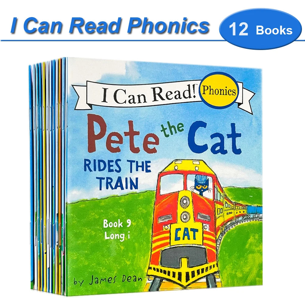 I Can Read Phonics Book Set – 12 Beginner Picture Books for Kids, Early English Reading & Montessori Learning Stories