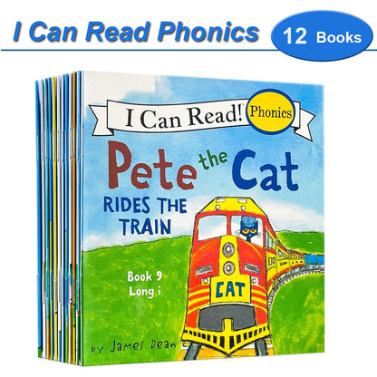 I Can Read Phonics Book Set – 12 Beginner Picture Books for Kids, Early English Reading & Montessori Learning Stories