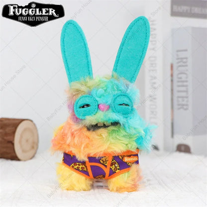 Original Fuggler Ugly Teeth Plush Keychain – Wide-Eyed Monster, Alien & Rabbit Peluche Pendant Toy