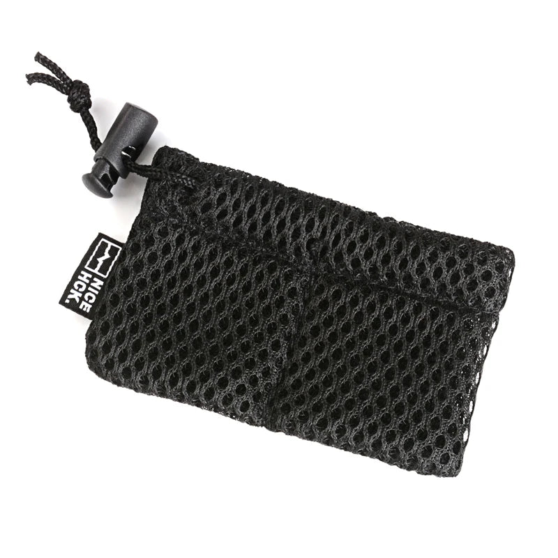 NiceHCK Black HIFI Earphone Mesh Carrying Bag – Earbud Protection Pouch, Rub Resistance, USB Cable Elastic Organizer