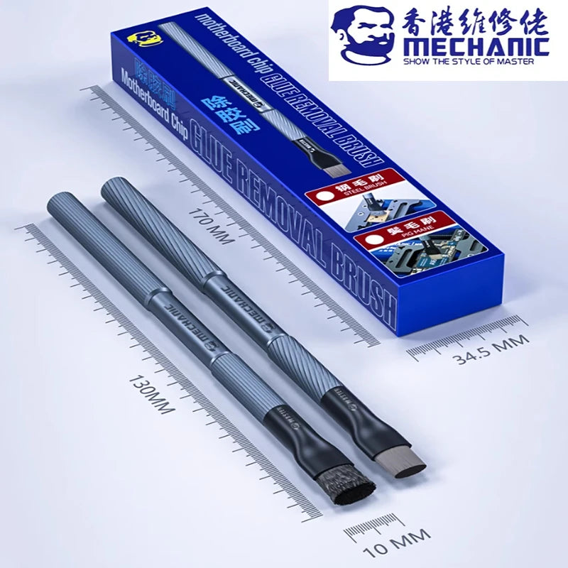 Mechanical IC Debonding Steel Brush Tool – Motherboard Cleaning, Glue & Tin Removal, IC Pad Polishing Repair Brush Tool