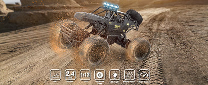 1:12 RC Off-Road 4WD Monster Truck – High-Speed 20Km/h All-Terrain Remote Control Car for Adults & Beginners