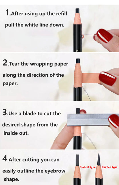 Waterproof Eyebrow Pencil – Long-Lasting Brow Enhancer for Professional Makeup, Brow Lift & Feathered Eyebrows