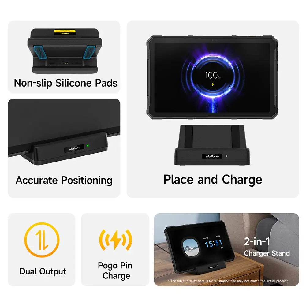 Ulefone Armor Pad 4 Series 10W Charging Dock - Desktop Mobile Phone Charger