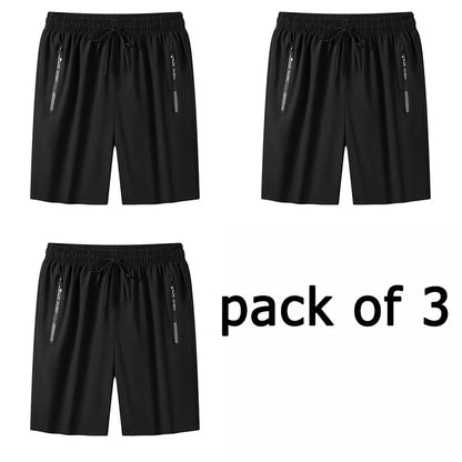 Men's Plus Size Sweatpants – 1/2/3 Pack Loose Fit Elastic Waist Sport Shorts for Running & Fitness (1XL-7XL)
