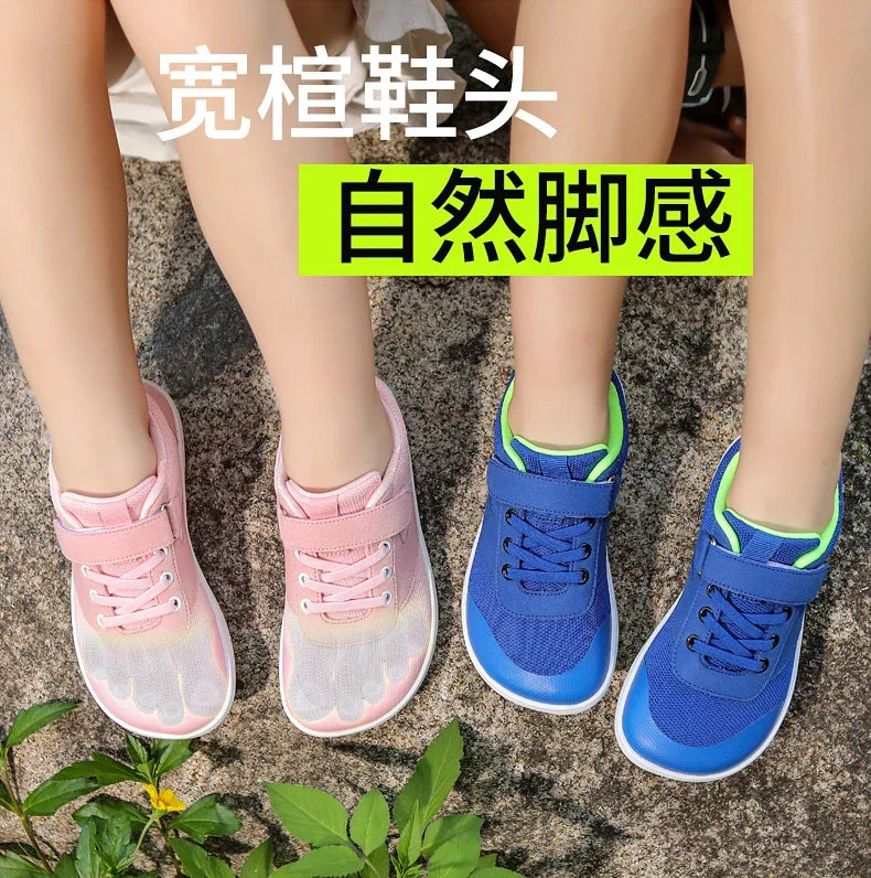 Wide Barefoot Shoes for Little & Big Kids – Boys & Girls Minimalist Sneakers, Lightweight Non-Slip Walking & Skate Flats