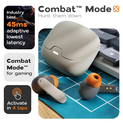 Bluetooth 5.4 TWS Wireless Earphones – Ultra-Low Latency In-Ear Earphones with Dual Microphone ENC Noise Cancelling