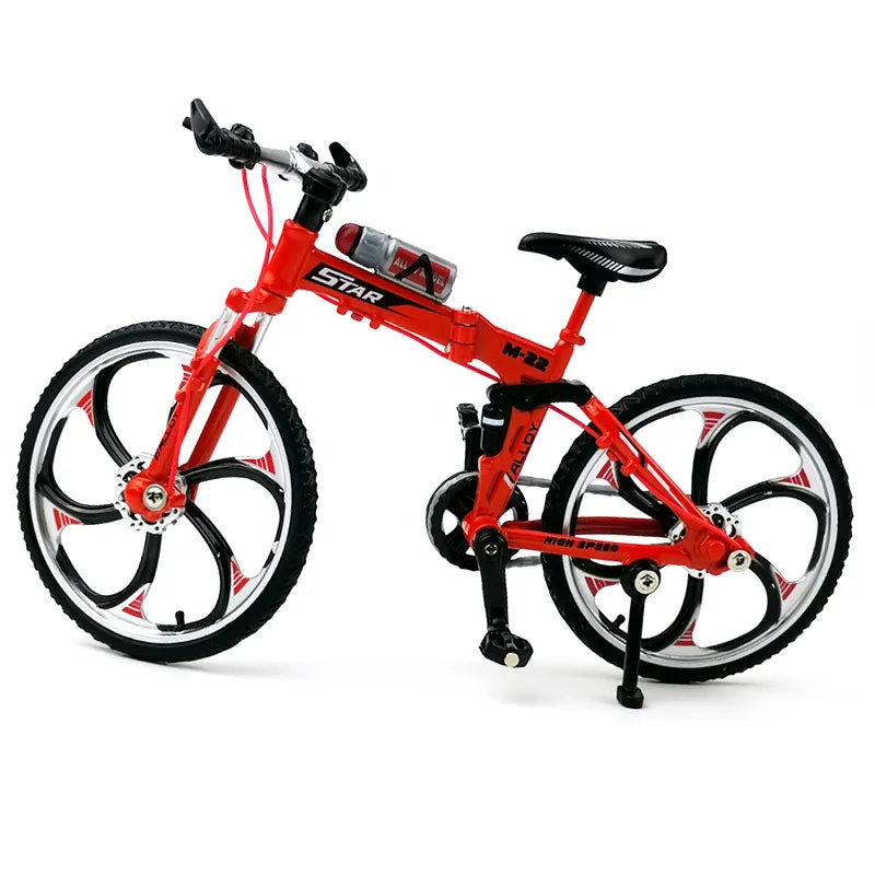 1:8 Alloy Mini Mountain Bike Model – Diecast Metal Simulation Bicycle Toy Collectible Gift