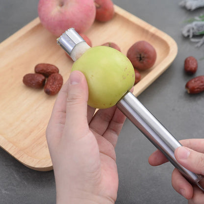 Stainless Steel Fruit Corer & Apple Seed Remover – Home Vegetable Tool for Pear, Red Dates, Hawthorn, and Kitchen Accessories