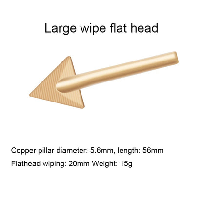 Plastic Repair Soldering Iron Tip - Copper Triangular Smoothing Head for 60W Welding Kit