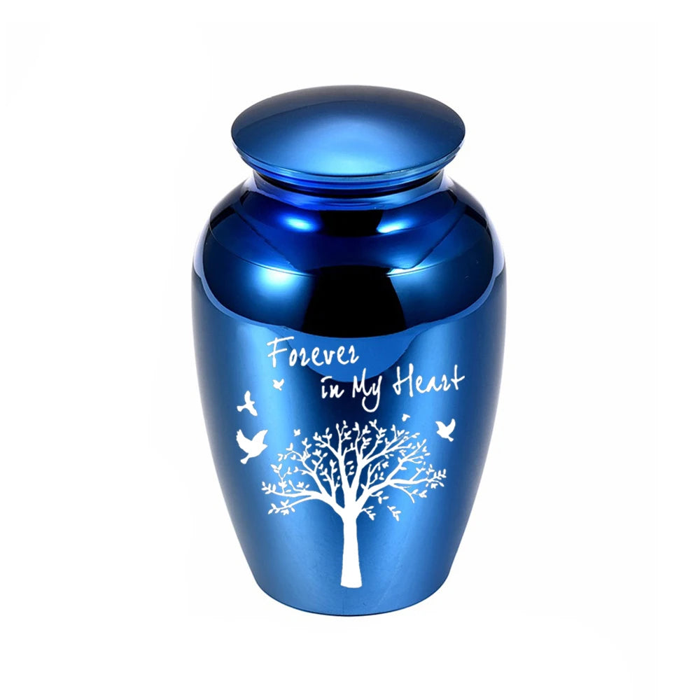 Tree of Life Small Urn for Human Ashes – Mini Keepsake Memorial Urn for Sharing Ashes