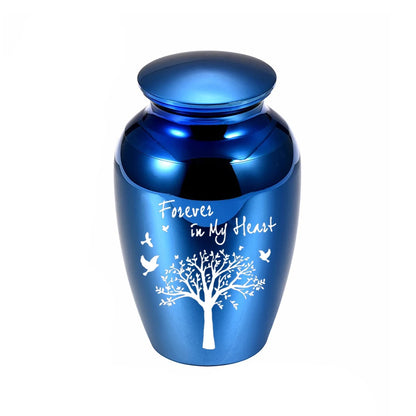 Tree of Life Small Urn for Human Ashes – Mini Keepsake Memorial Urn for Sharing Ashes