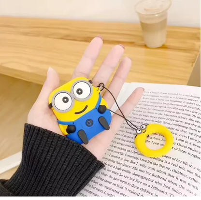 3D Cartoon Bear Silicone Case for AirPods 4 & AirPods Pro 2 — Cute Big Eyes Earphone Cover 2024