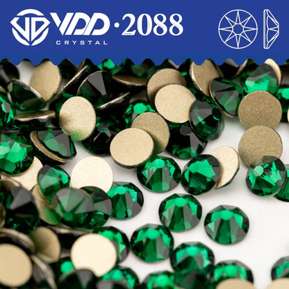 VDD AAAAA Crystal Flatback Rhinestones - SS16-SS30 16-Cut Gems for DIY Crafts & Nail Art Decoration