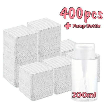 Lint-Free Nail Wipes - Aluminum-Free Gel Cleansing Tissues & Nail Polish Remover Pads for Nail Art Beauty Care