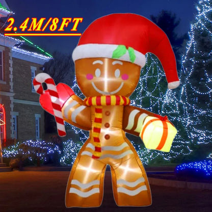Christmas Inflatable Decoration – LED Light Toy Ornament for Xmas Party, New Year, Indoor and Outdoor Garden Decor