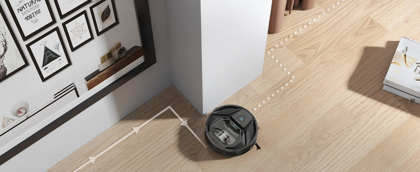 Lefant M320 Robot Vacuum Cleaner with Mop – 6000Pa Suction, 210 Min Runtime, 800ML Dustbin, Carpet Detection