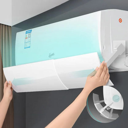Adjustable Hanging Air Conditioning Deflector – Anti-Direct Blowing Windshield Baffle for Home AC