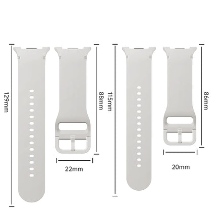 Samsung Galaxy Watch 8 Silicone Sport Strap - Replacement Band for Galaxy Watch 8 40mm/44mm and Watch 8 Classic 46mm