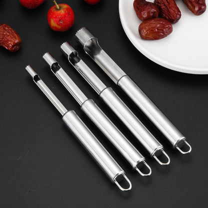 Stainless Steel Fruit Corer & Apple Seed Remover – Home Vegetable Tool for Pear, Red Dates, Hawthorn, and Kitchen Accessories