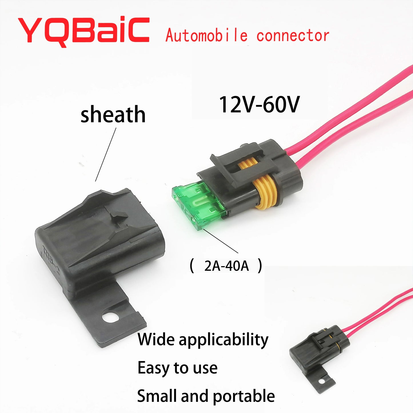 2A-30A Car Fuse & Waterproof Fuse Holder – 12V Auto Vehicle, RV, Truck, Trailer Modified Fuse Socket