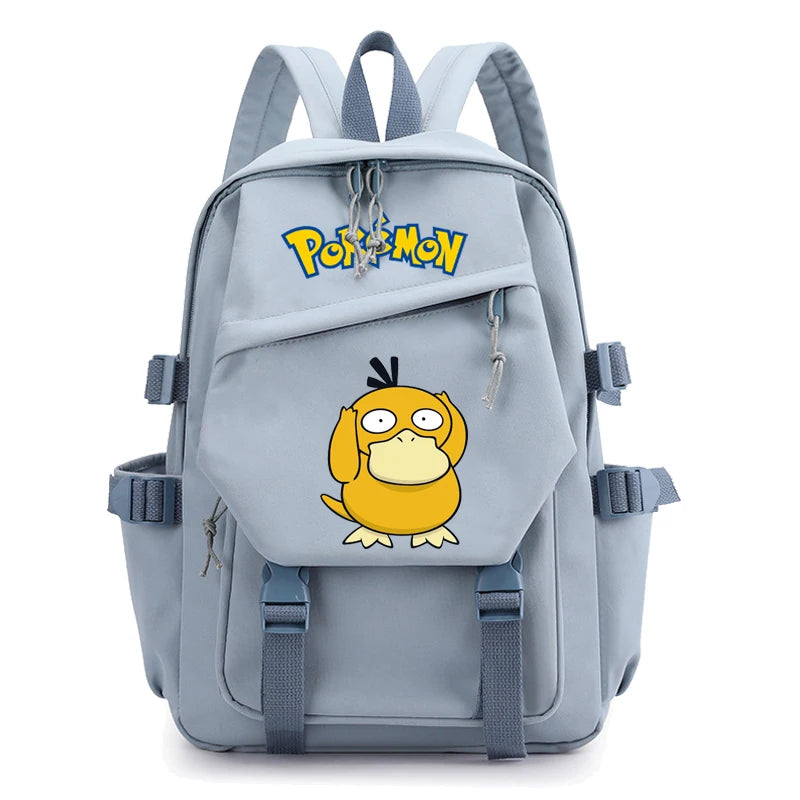 Pokemon Waterproof Women’s Backpack – Pikachu, Gengar, Snorlax Schoolbag for Girls & Students