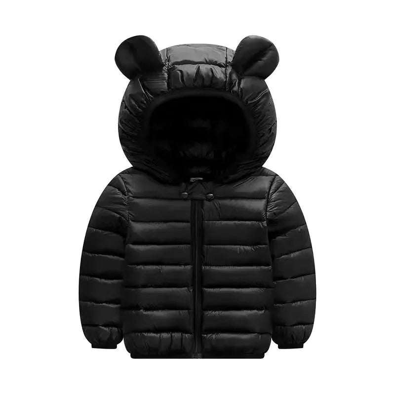 Baby Lightweight Hooded Down Jacket – Warm Zipper Coat for Boys & Girls (0-5 Years), Winter Outerwear Gift