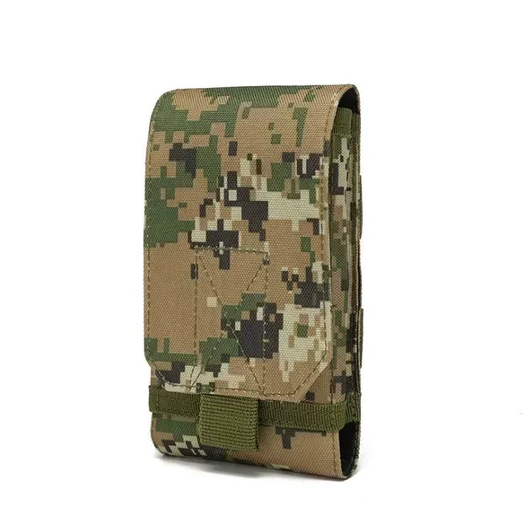 Waterproof Outdoor Camo Tactical Phone Holder – Nylon Waist Belt EDC Hunting Bag